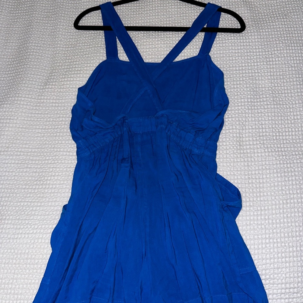 Zara Blue Linen overalls - Picture 2 of 3